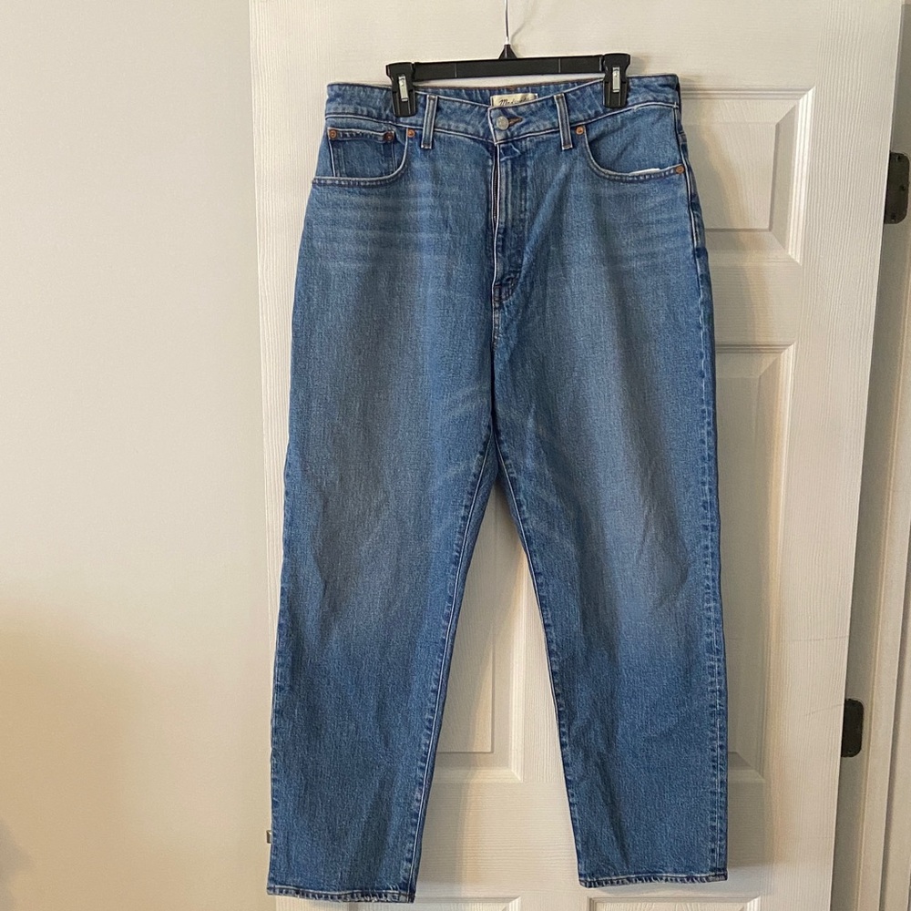 Madewell Women’s Curvy Classic 90 Straight Blue Jeans inseam 28” waist 34” - Picture 1 of 12